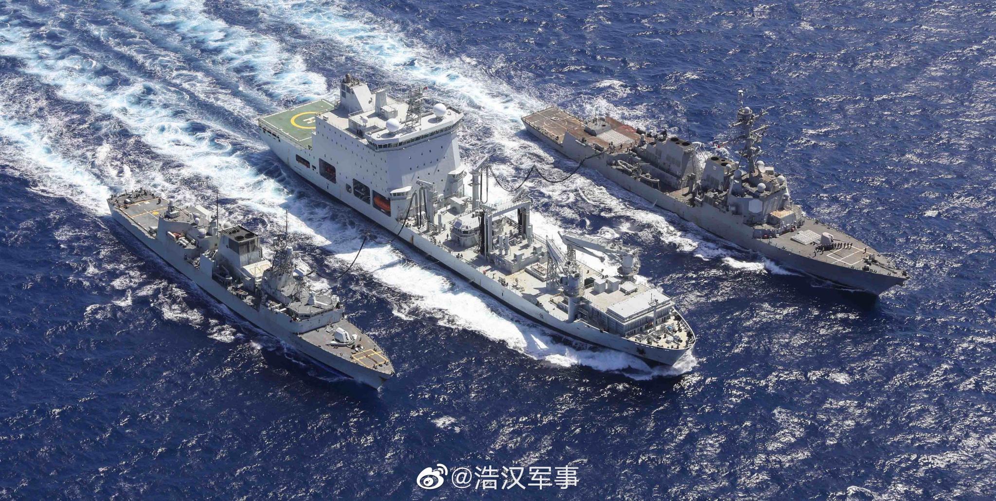 5月3日,加拿大海军的支援舰阿斯特里克斯号在红海为美国驱逐舰TR……__财经头条