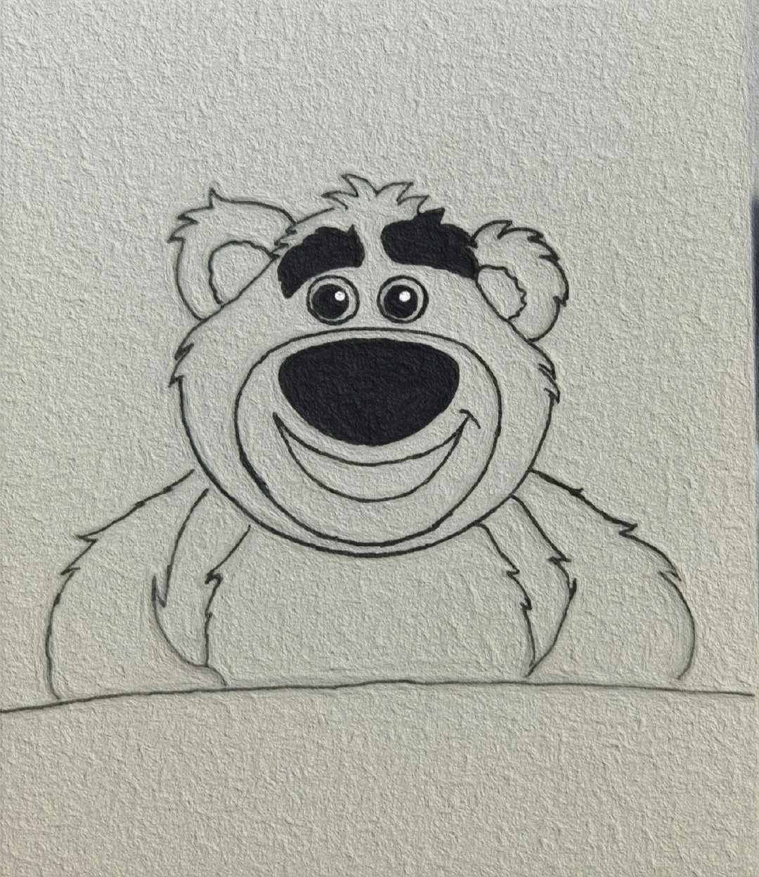 草莓熊简笔画附教程来啦