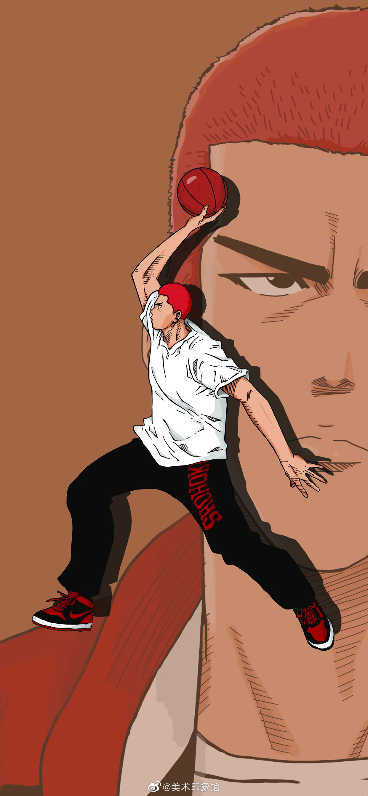 灌篮高手插画壁纸 满屏的