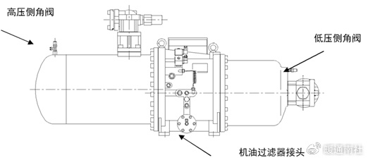 阀抽进压缩机,达到标准加油量后,将放油阀关闭,继续抽真空至标准要求