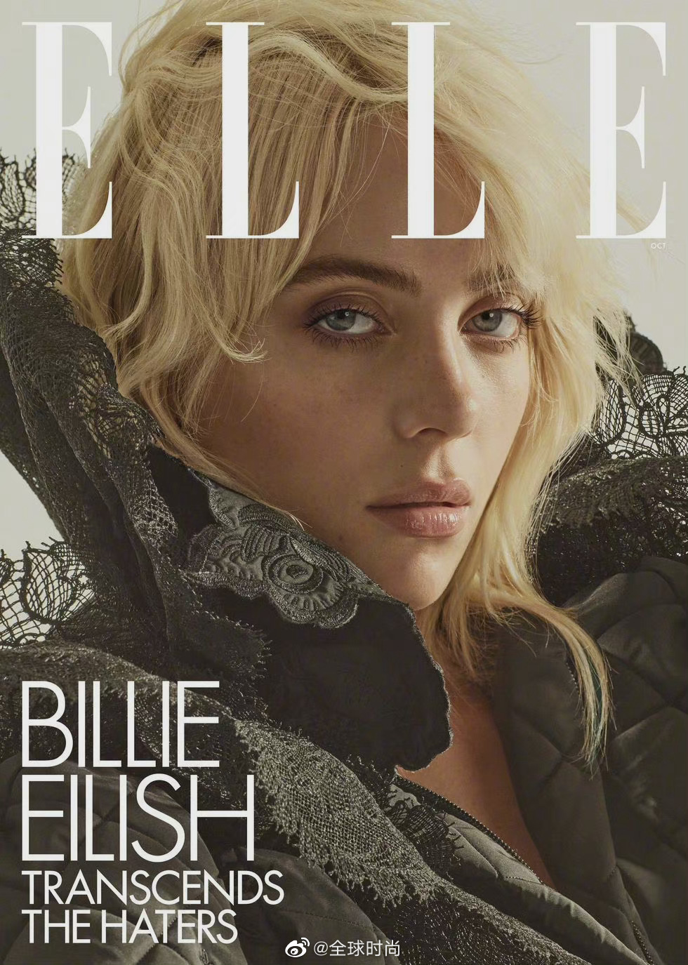 billie eilish "碧梨"登上elle 美国版十月刊封面……__财经头条