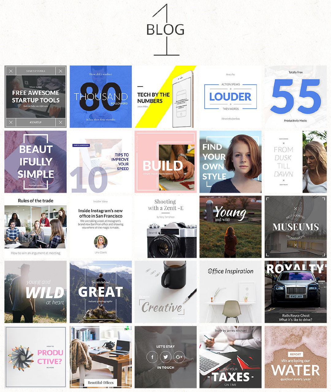 200个不同分类的社交banner