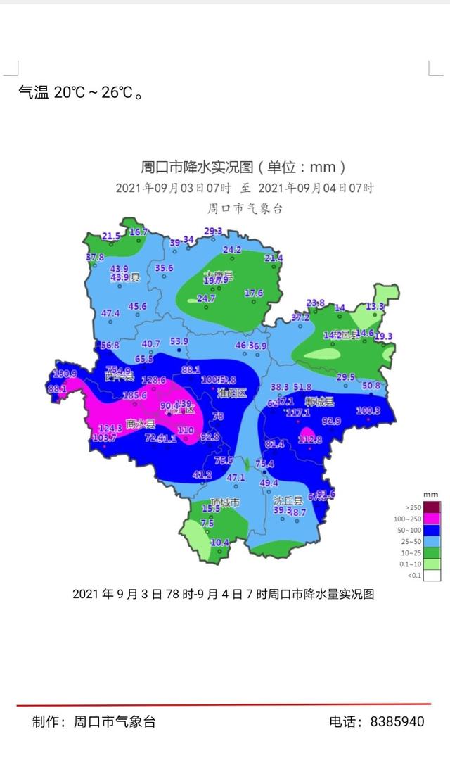 雨一直下周口城区多处出现积水全市最大降雨量在这儿
