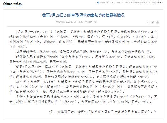 全国新冠疫苗接种超16亿剂次！31省区市新增本土病例21例 全国有2个高风险28个中风险休闲区蓝鸢梦想 - Www.slyday.coM