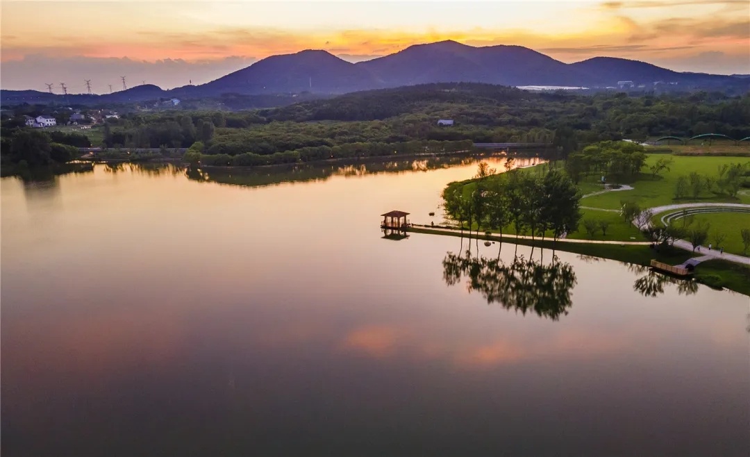美丽江苏·每日一景丨常州溧阳:落日黄昏晓 曹山霞光净