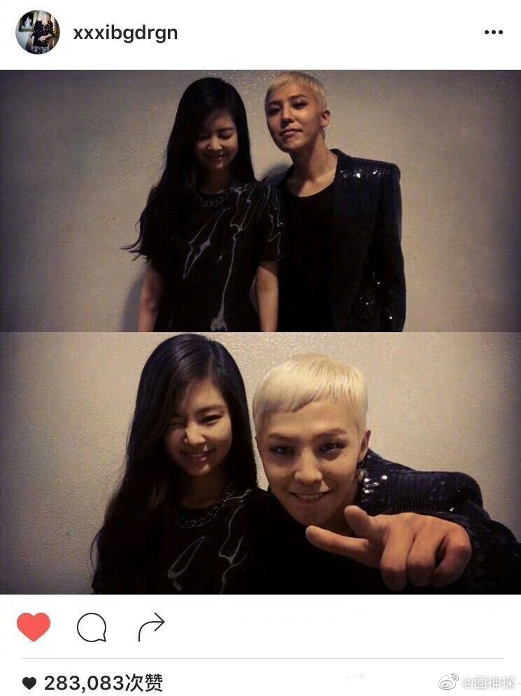 权志龙ins小号取关jennie了