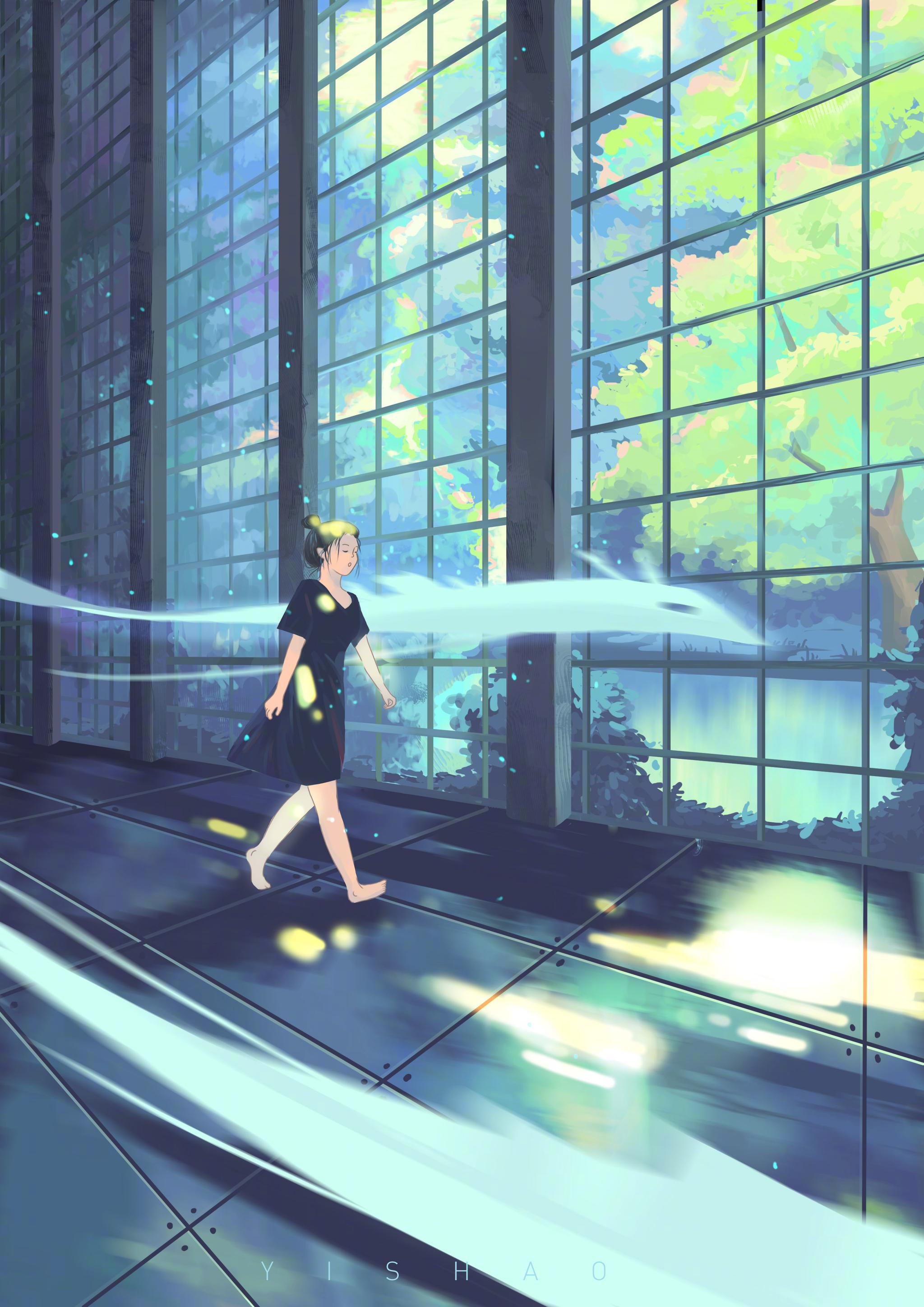 来自@一勺1122 的插画作品投稿.很有意境的画面