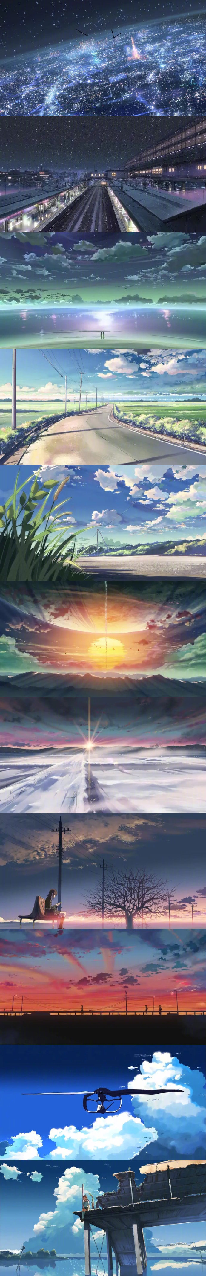 百种新海诚电影中的天空形态