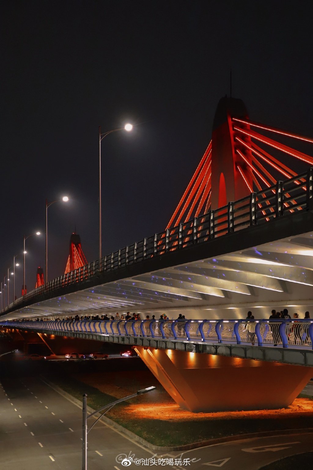 汕头新津河特大桥,双层独特设计,夏日休闲散步好去处!