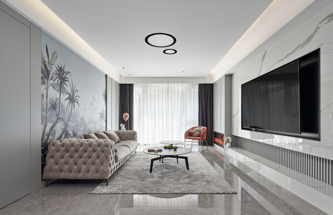 唯美莫兰迪色组合高级灰的混搭空间丨南鸿装饰设计