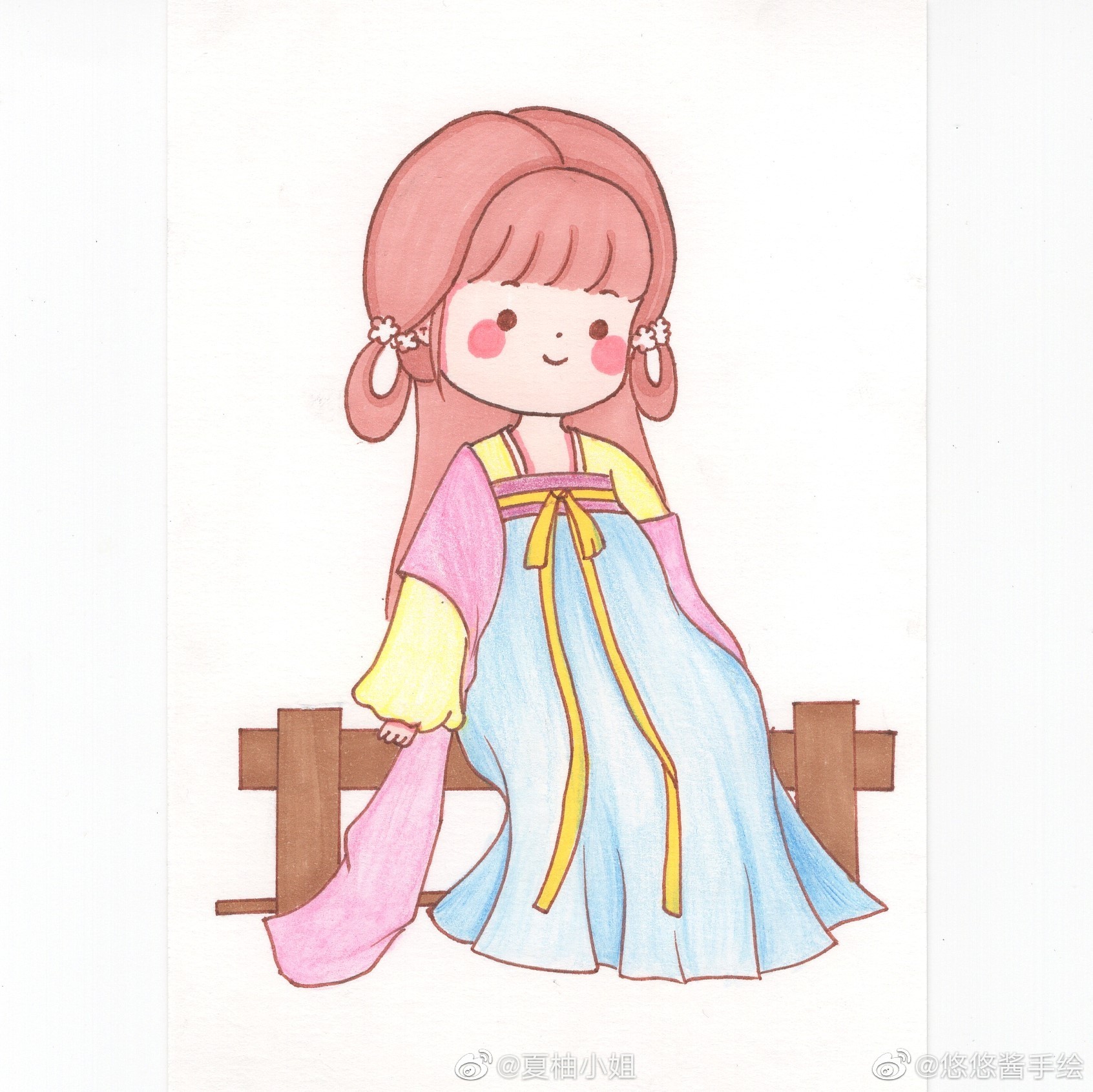 萌萌哒古风小姑凉简笔画第二弹.