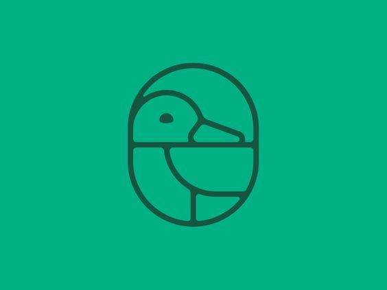 关于鸭子元素logo图形设计参考