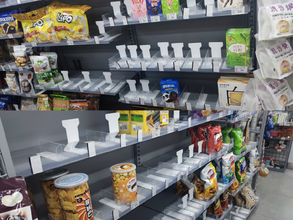 菲菲表示,自己有一次在下午的工作间隙去了便利蜂,这次是零食货架大