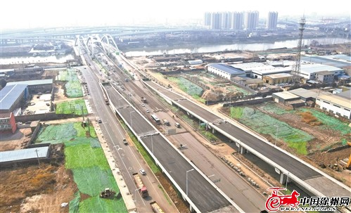 徐韩高架快速路主线桥桥梁架设全面完成