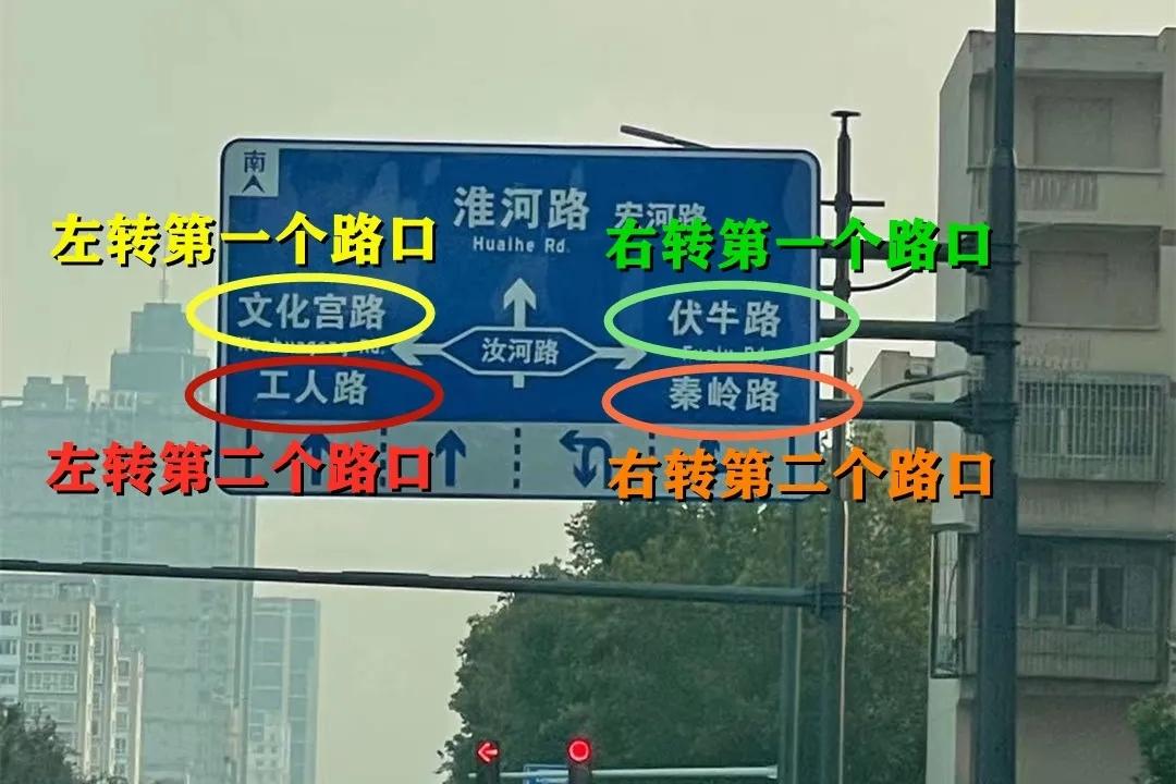 郑州交巡警二大队教你多图看懂路口标志|路牌|路口|车道_新浪新闻