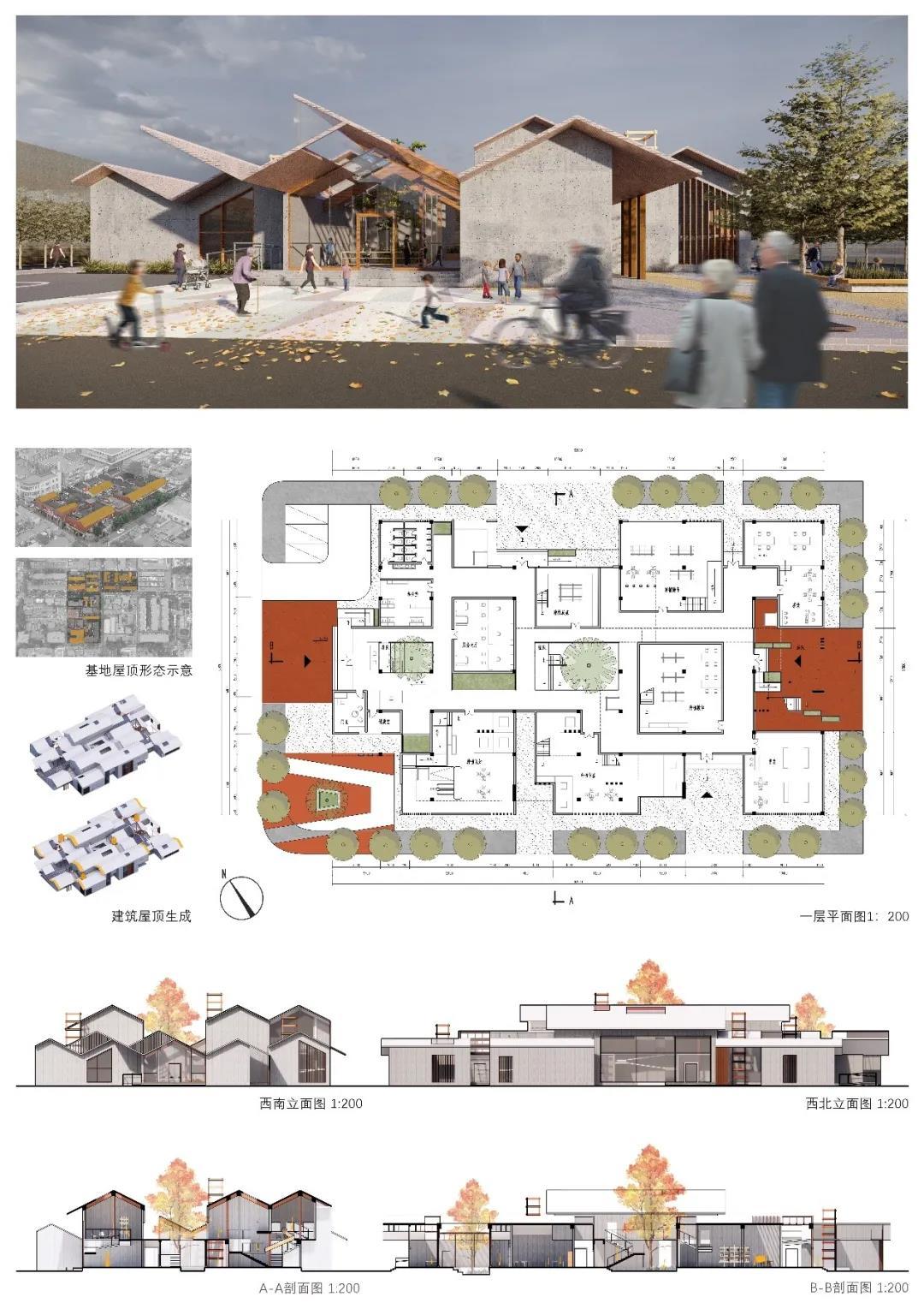 天津大学城乡规划学二年级课程设计丨“社区中心组群规划与建筑设计”