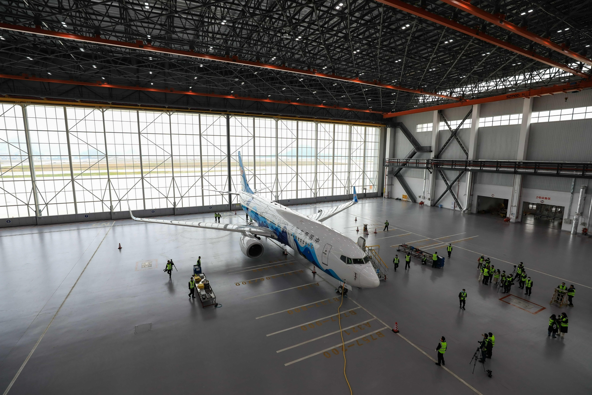 南航启用贵州最大飞机维修机库|贵州|环球网|飞机_新浪新闻