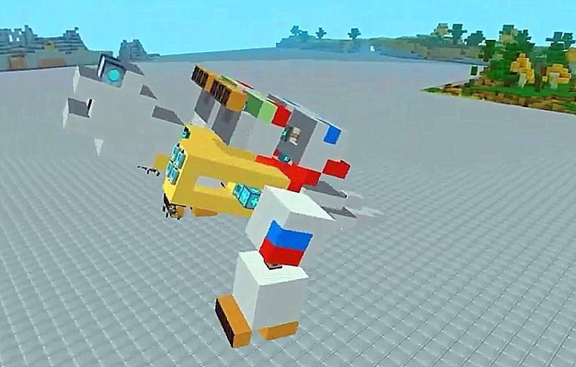 迷你世界:能变形成爬行恐龙的机器人?适合进阶玩家制作!