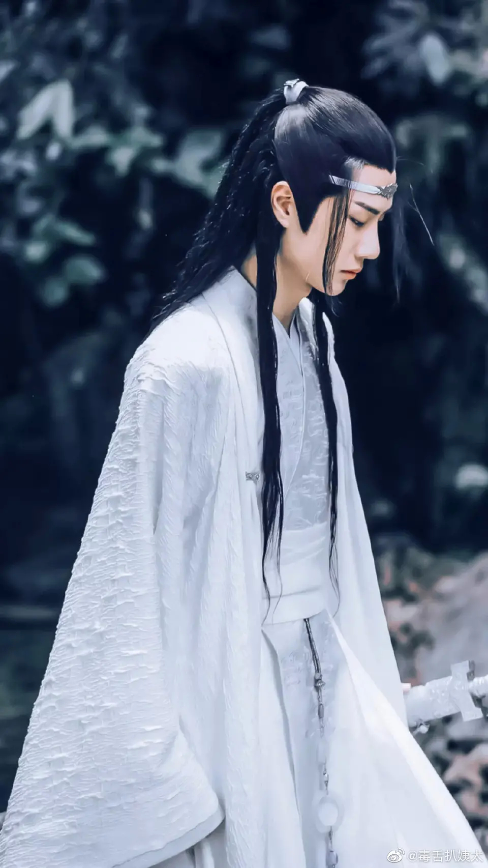 转眼去看古装的蓝忘机