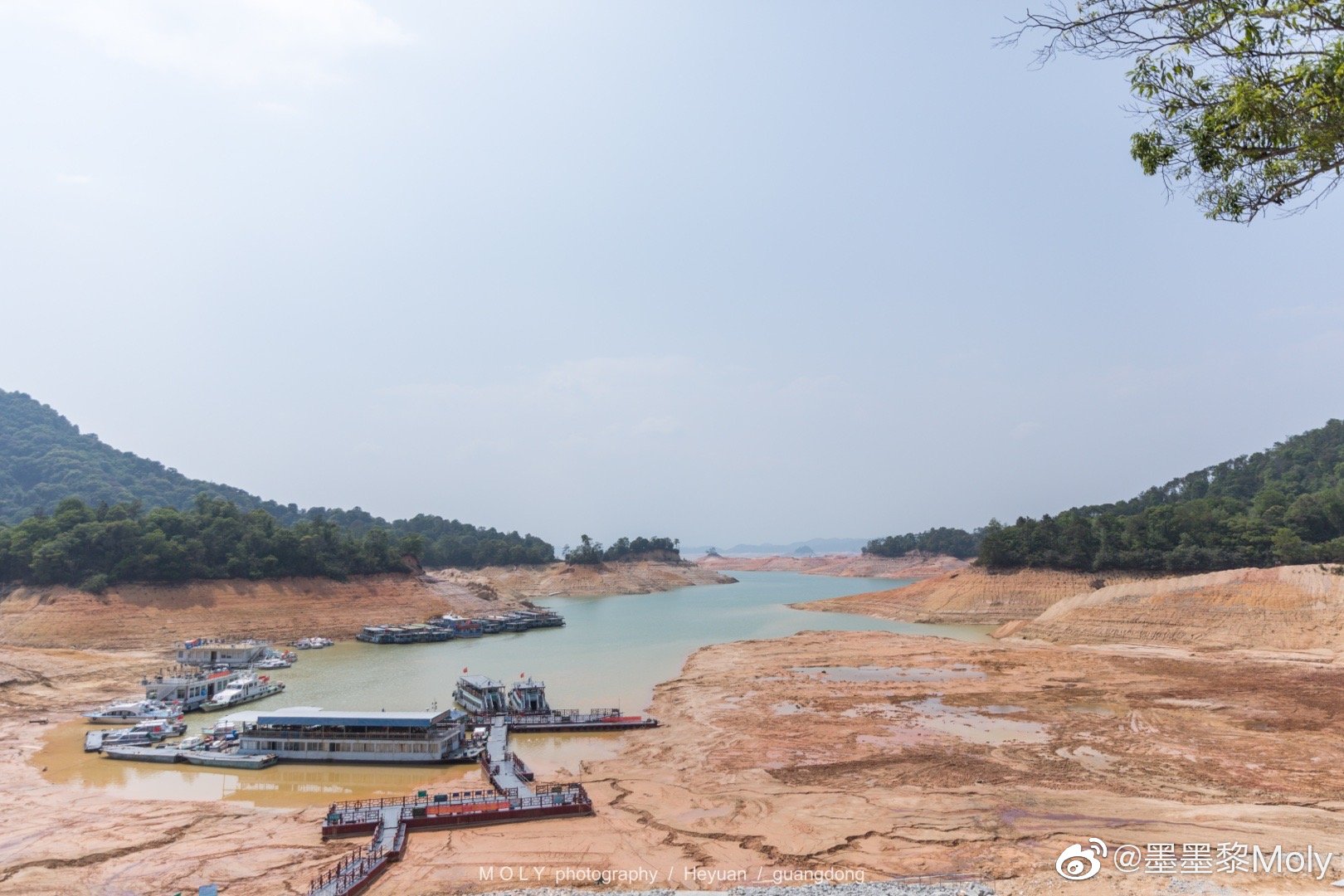 竟然见到了华南第一大湖万绿湖,这二三十年来的最低水位期