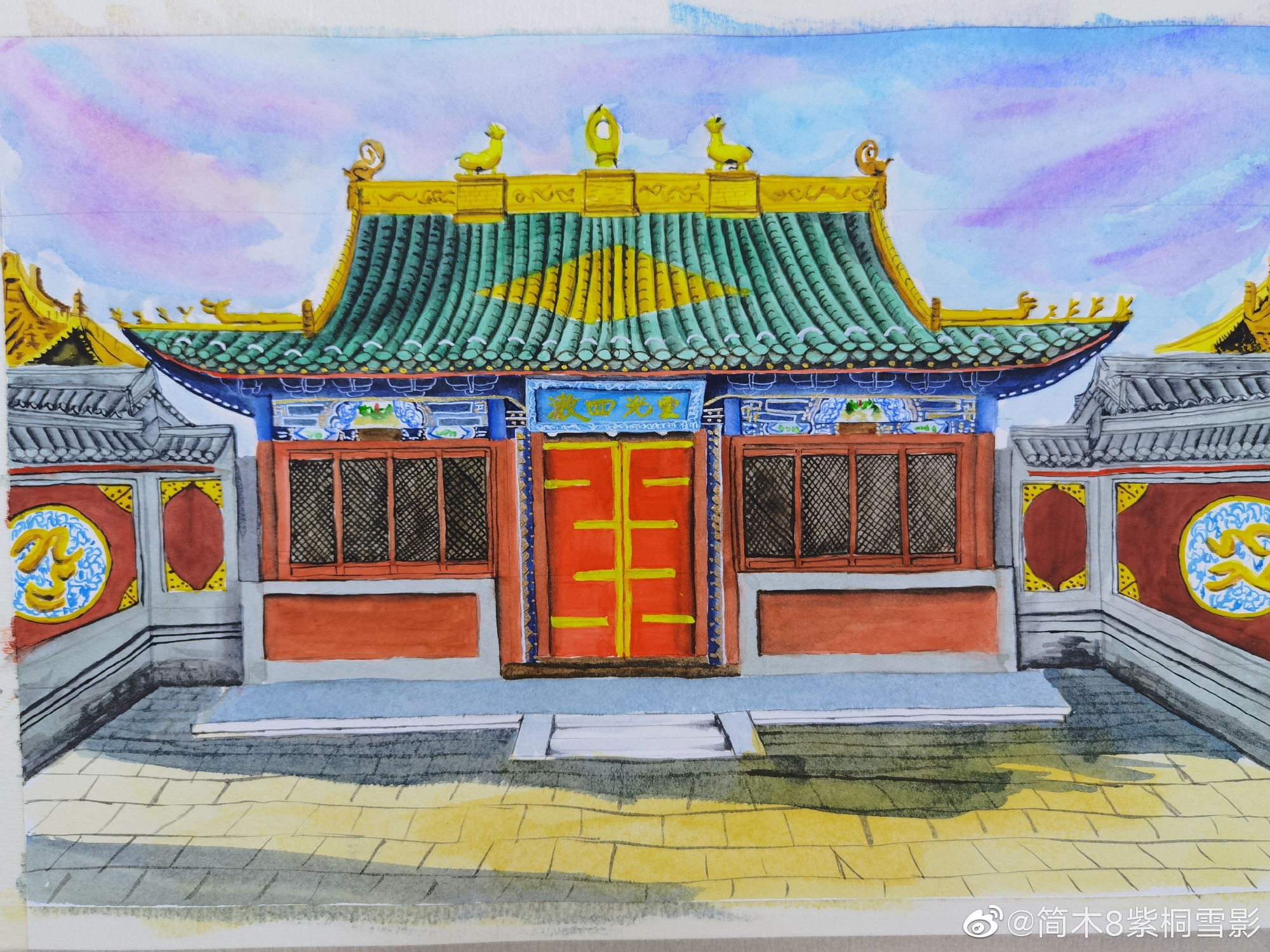 去年在内蒙古大召寺的风景