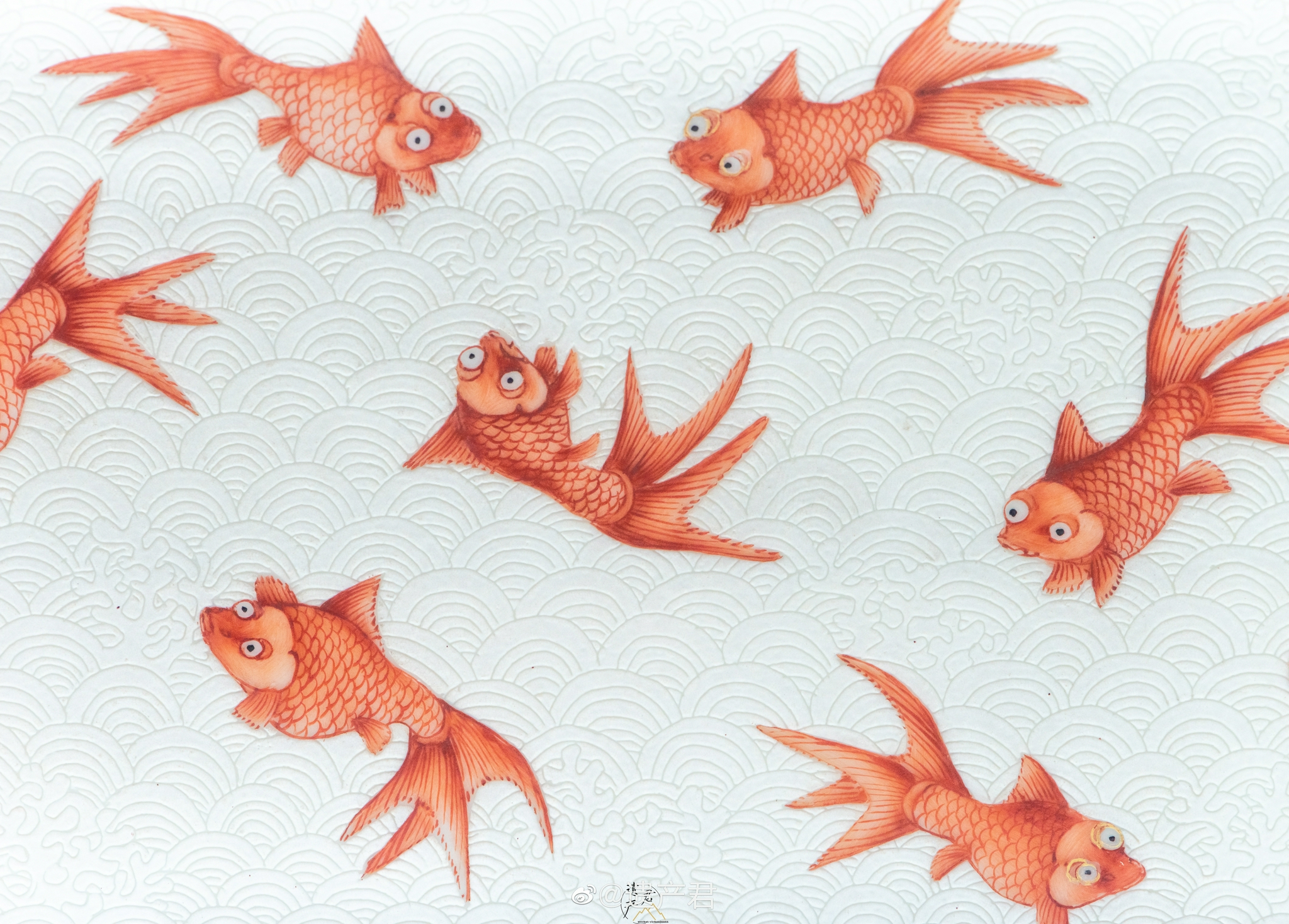 国家博物馆藏· 清代红彩金鱼纹长方形花盆_高清图集_新浪网