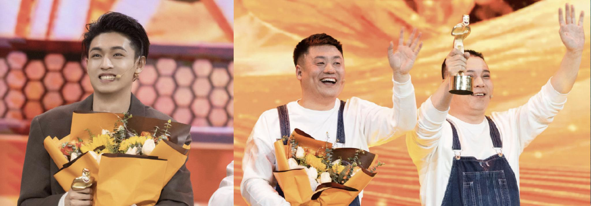 孔云龙,李云杰和周九良,栾云平,李鹤东,曹鹤阳,冯阔洋演了小品《赏金