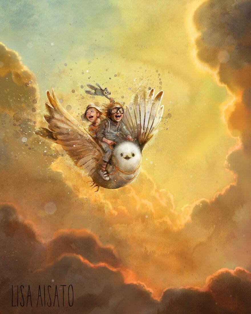 挪威插画师lisa aisato的一组作品