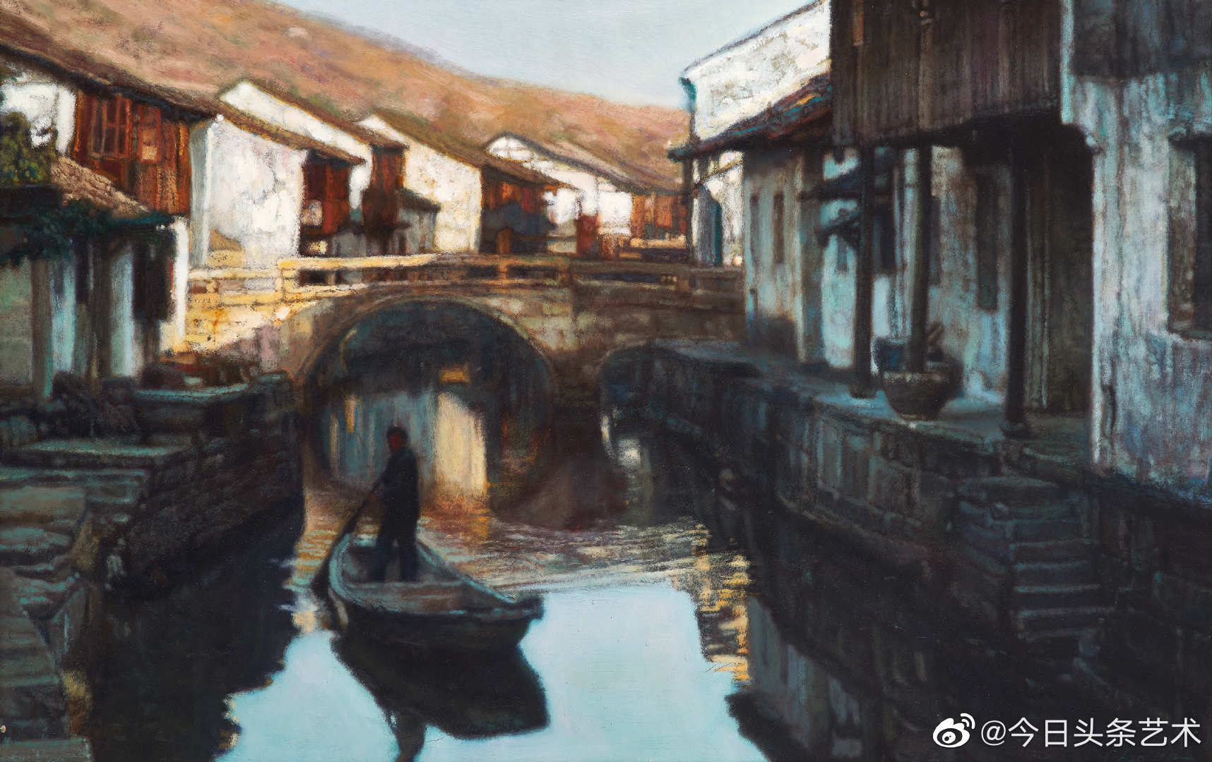 陈逸飞笔下的江南水乡