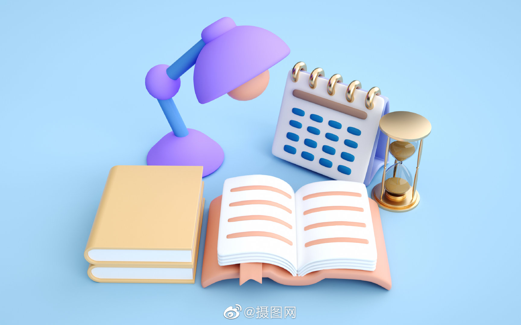 3d背景图教育主题背景宝子们马上就是开学季了