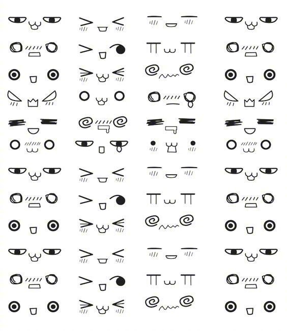 1000多个手绘小表情手账备用