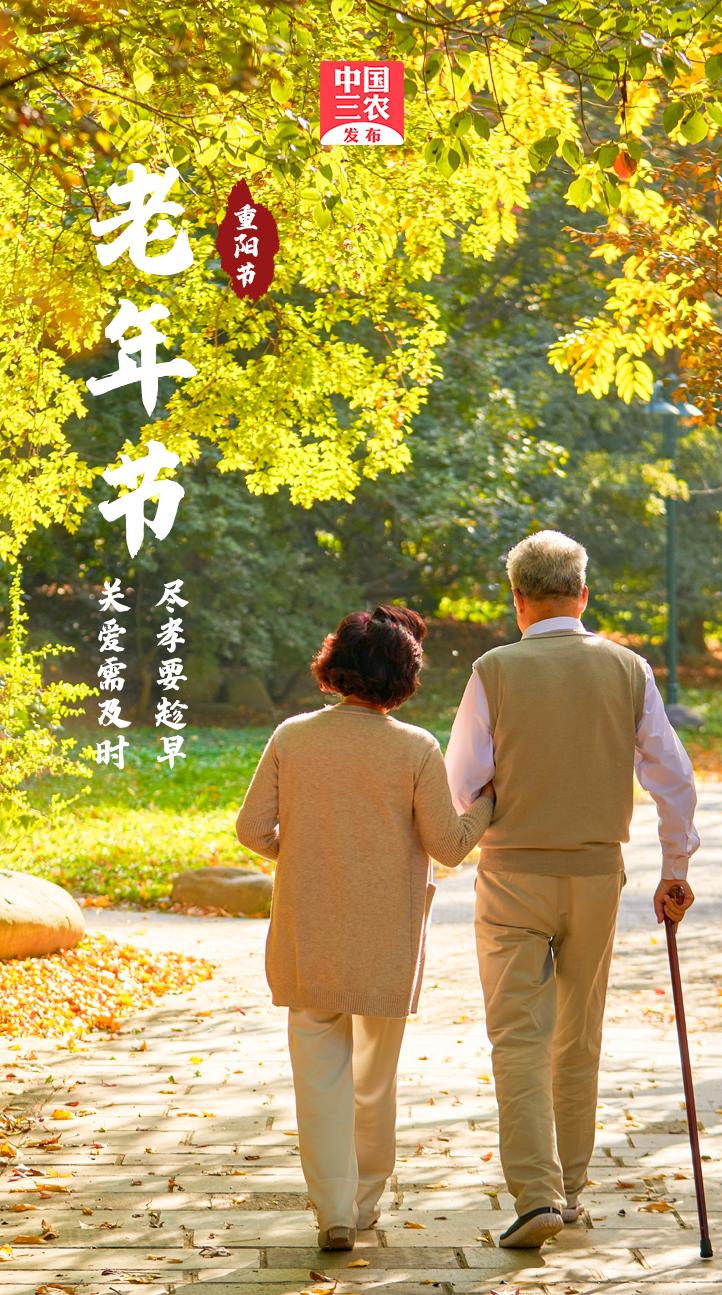 今日重阳你陪我长大我陪你变老