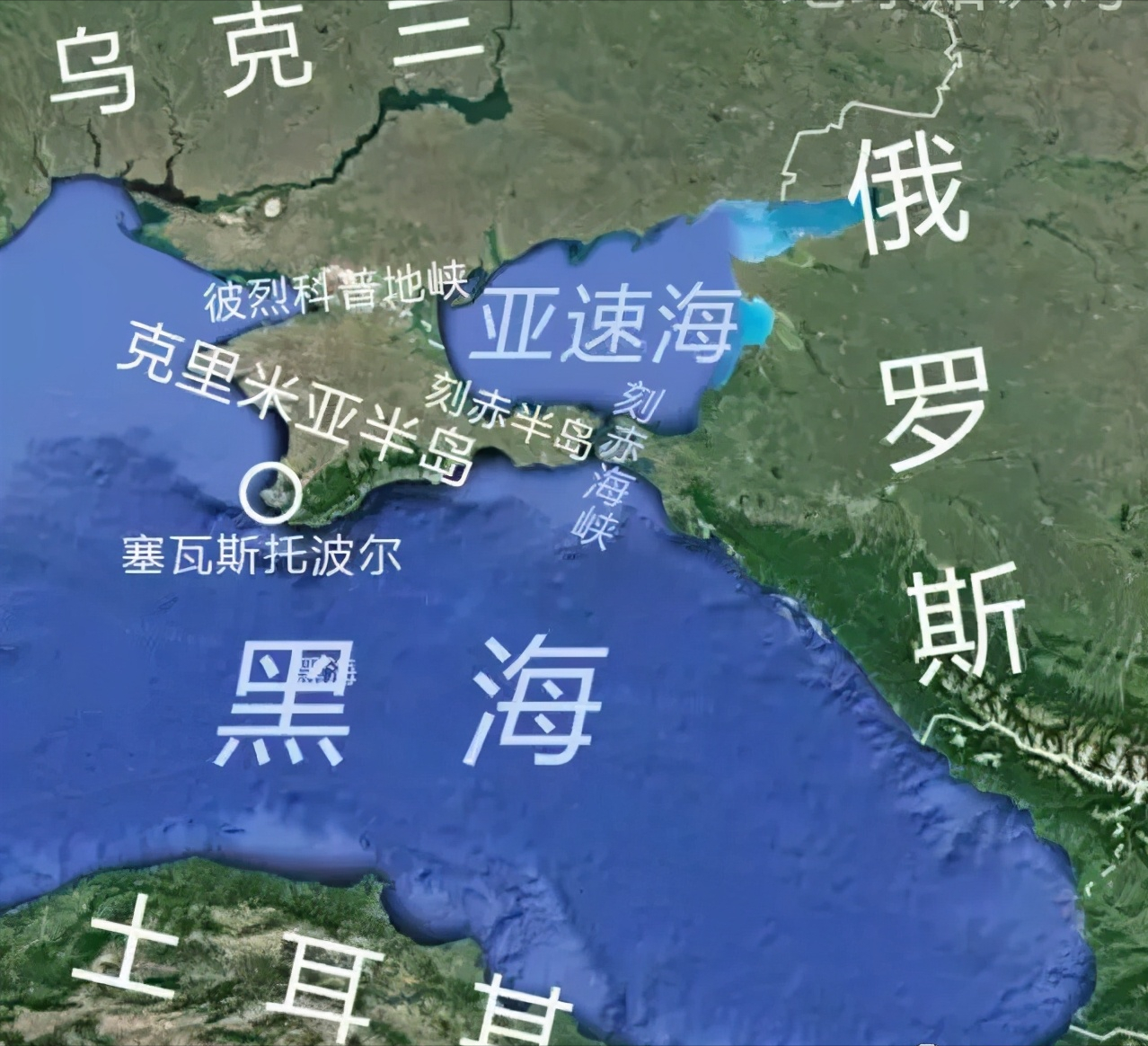 黑海沿岸国家地图图片