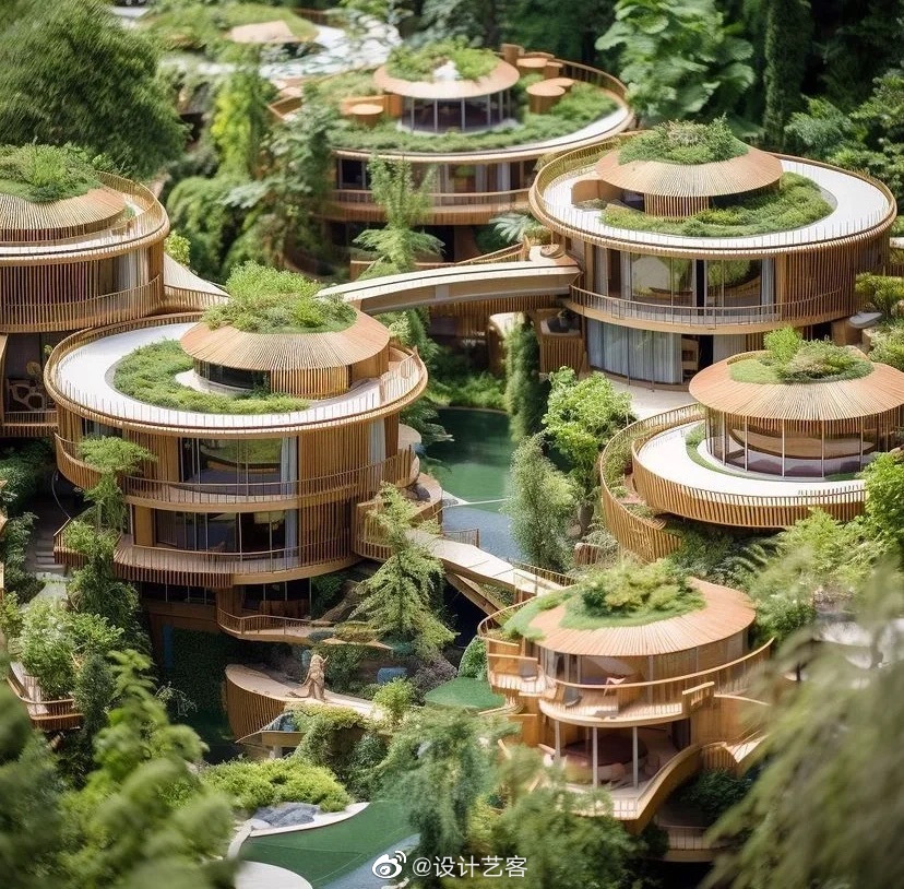 坡地别墅营造山林中的童话