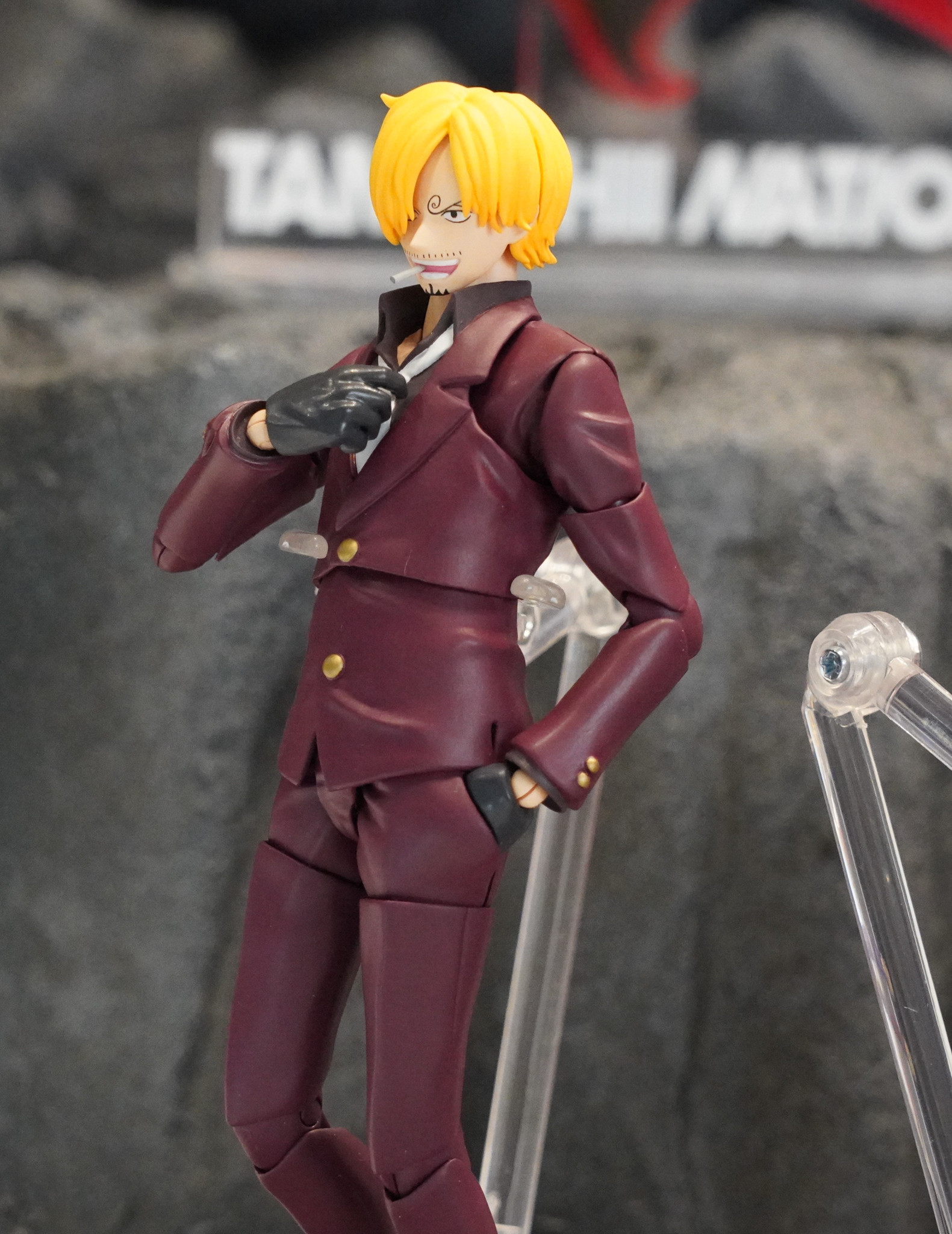 h.figuarts讨伐鬼岛主题路飞,索隆,山治可动手办现场展出高清图.