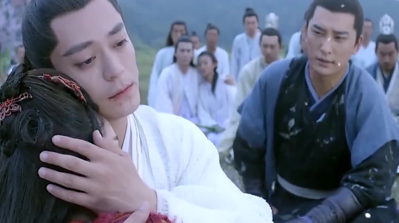 摩严终于如愿把花千骨杀死,而白子画却不如愿,白子画痛不欲生.