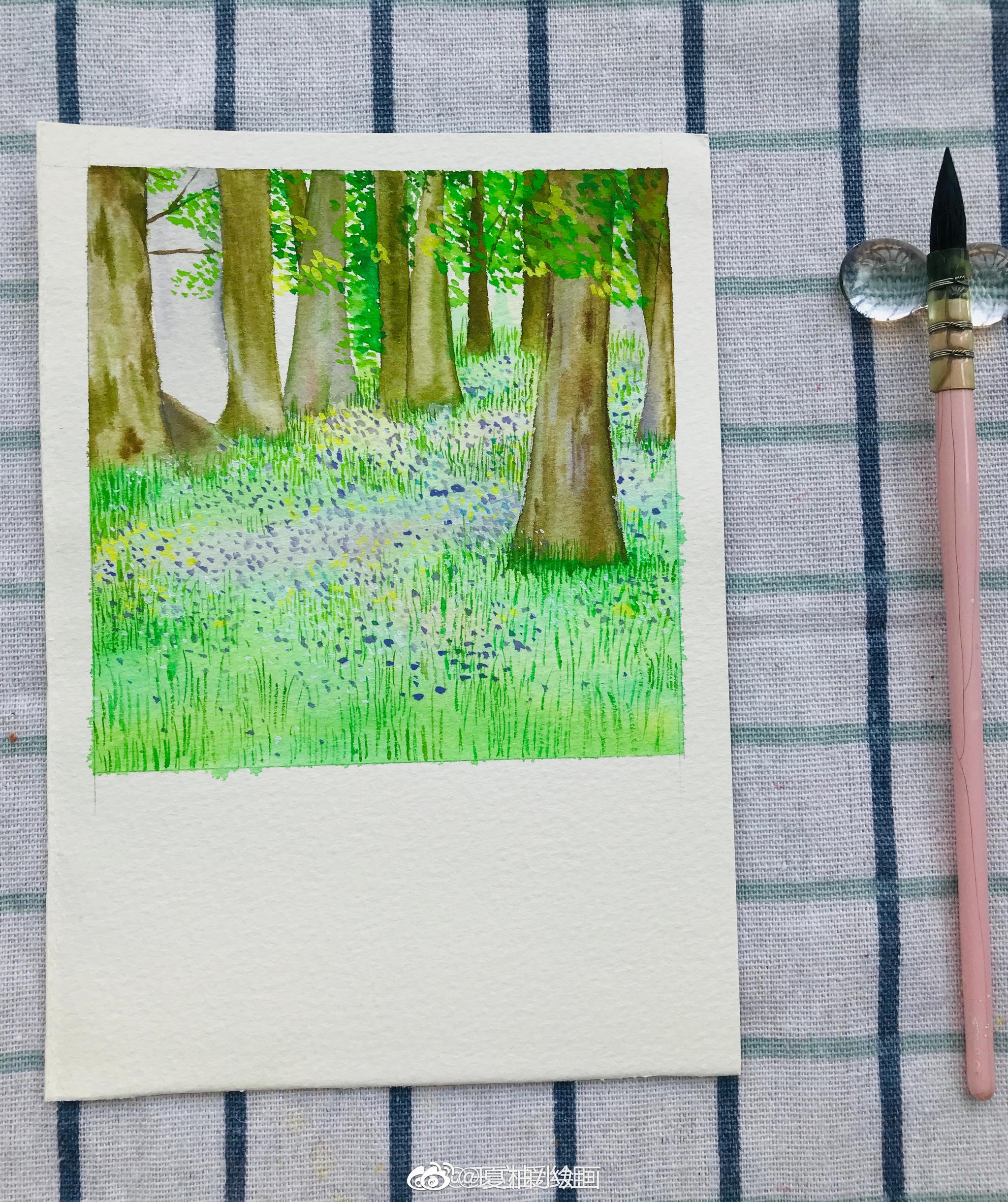 不知春去晴觉夏深 王立爱绘画 不知春去晴觉夏深 王立爱绘画