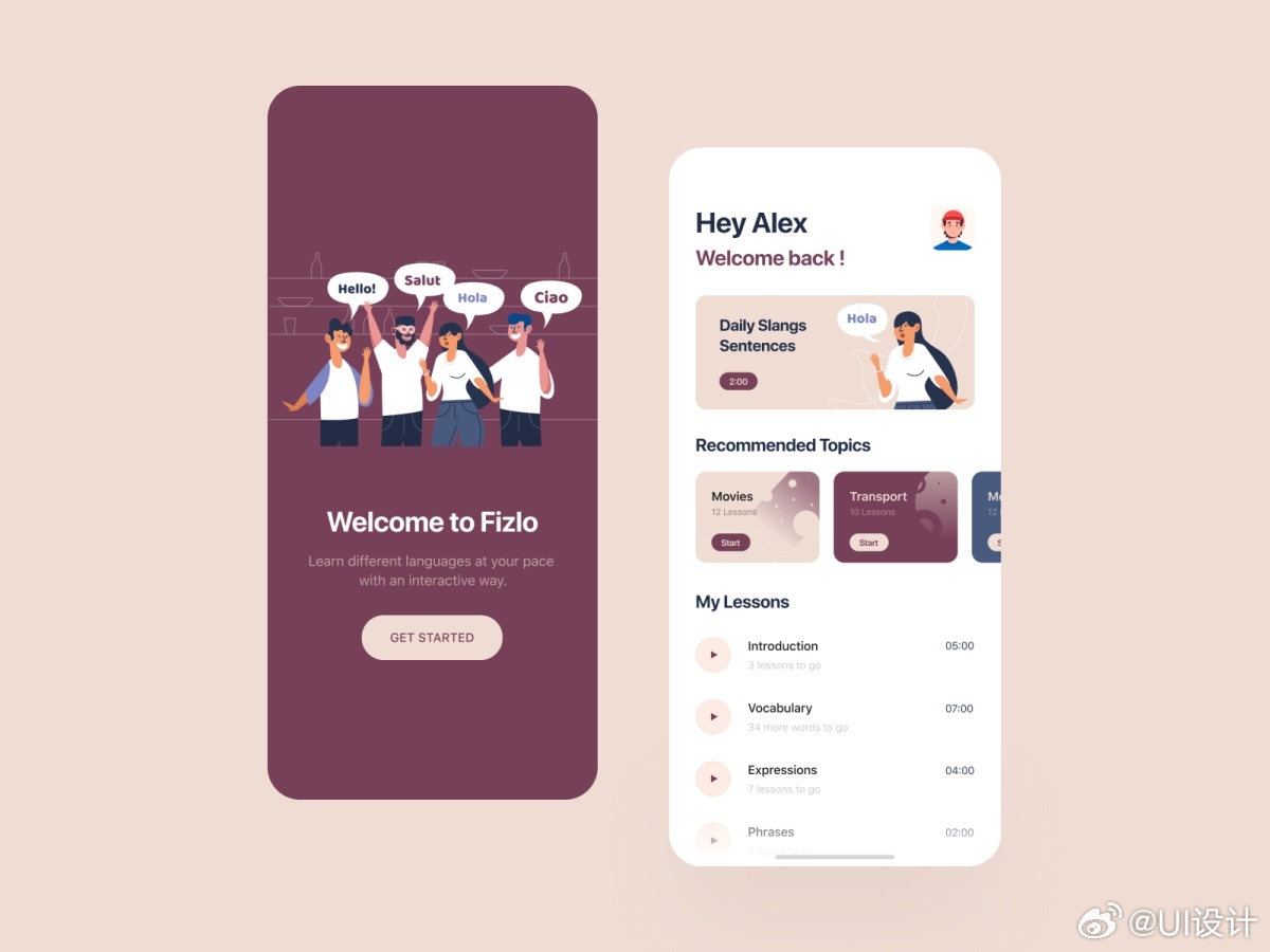 直观易用语言学习类app设计|app设计|易用|语言_新浪新闻