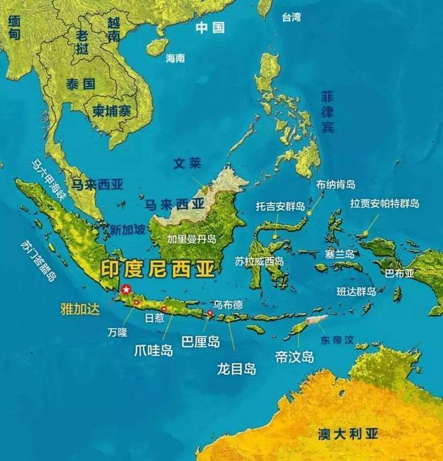 印尼雅加达地图位置图片