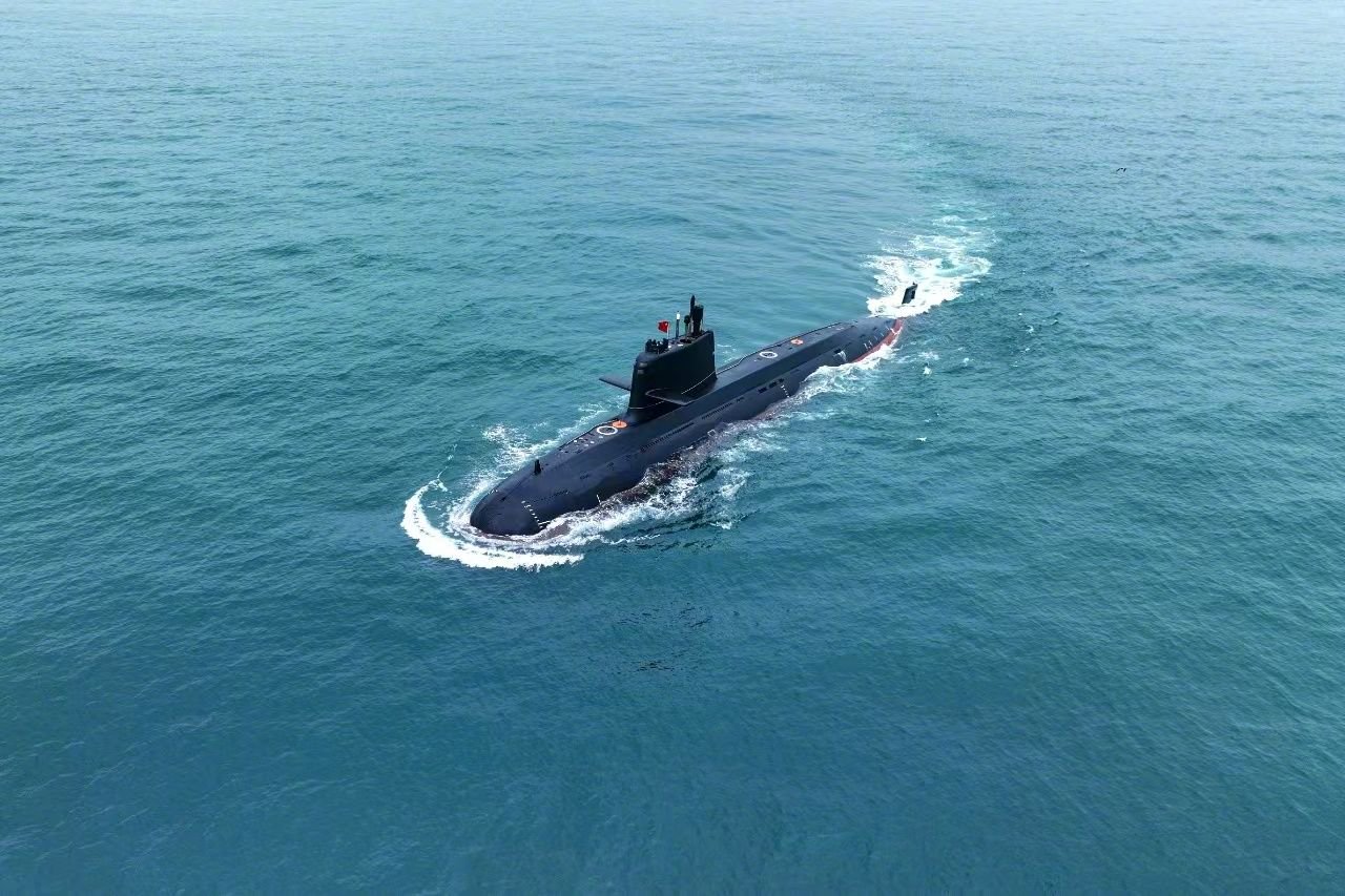 中国海军039b攻击潜艇_高清图集_新浪网