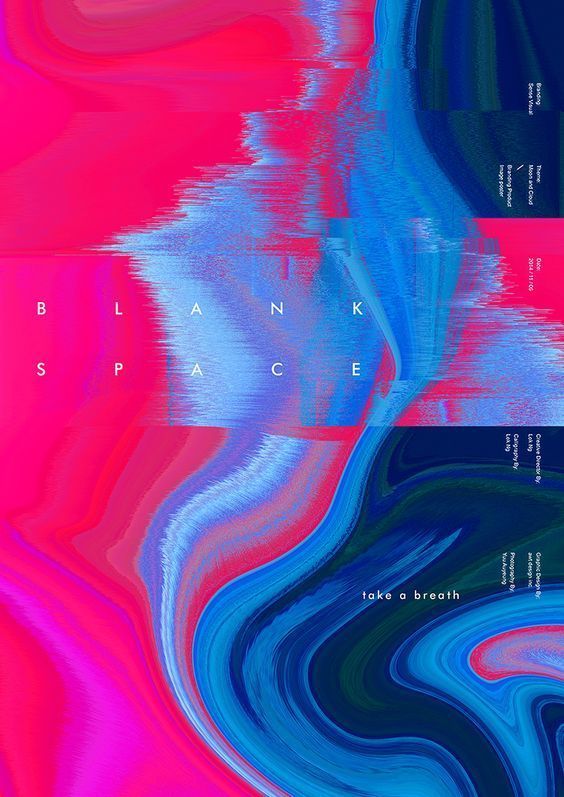 红蓝色海报设计欣赏