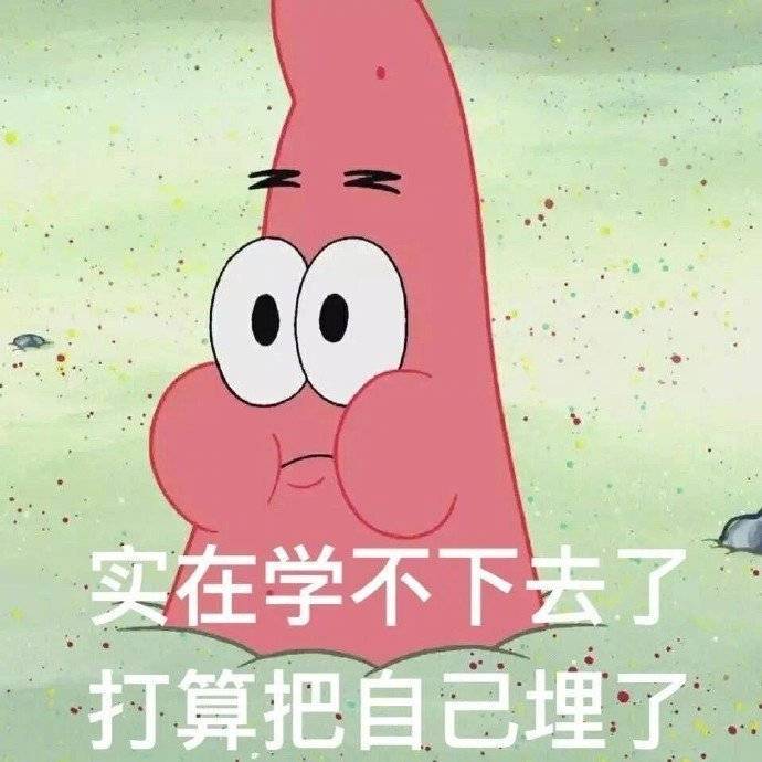 表情包 | 实在学不下去了 打算把自己埋了
