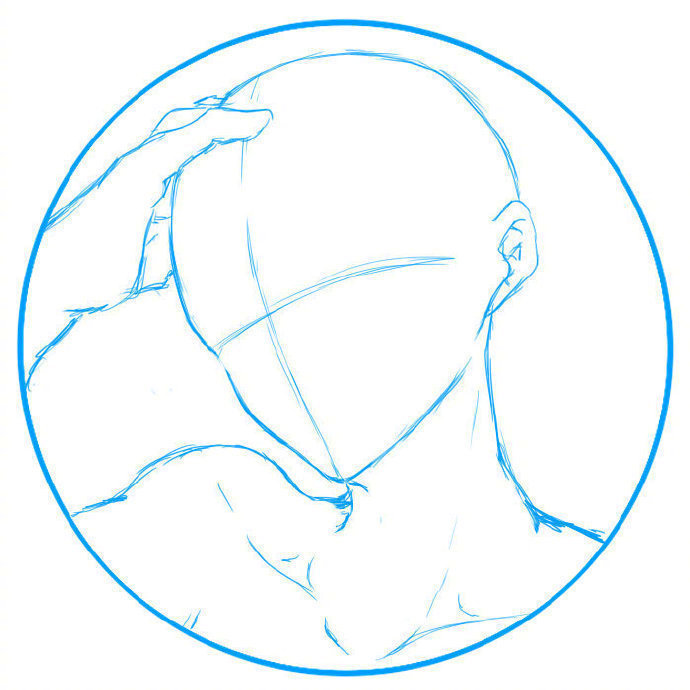 单双人头像圆框构图参考丨画师ぬる