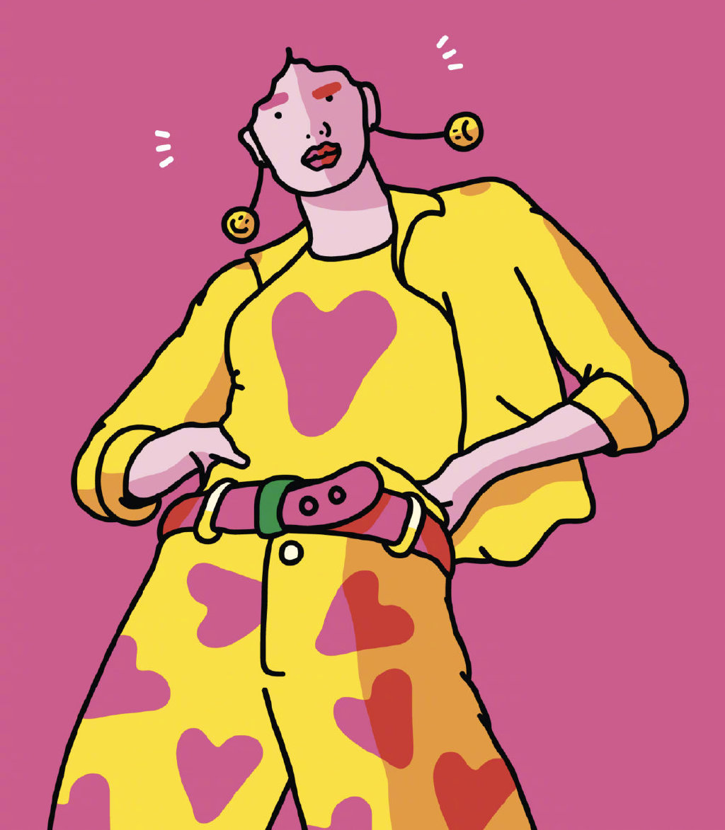 荷兰插画家 xaviera altena 波普风人物插画
