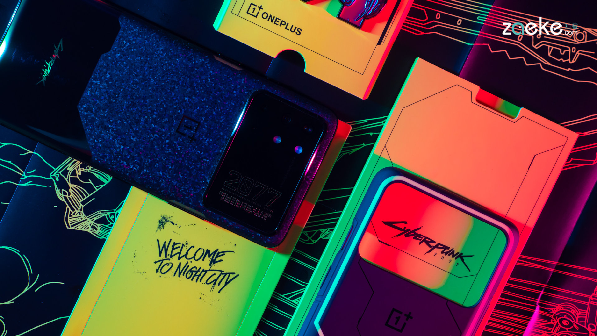 一加8t赛博朋克2077限定版图赏欢迎来到夜之城