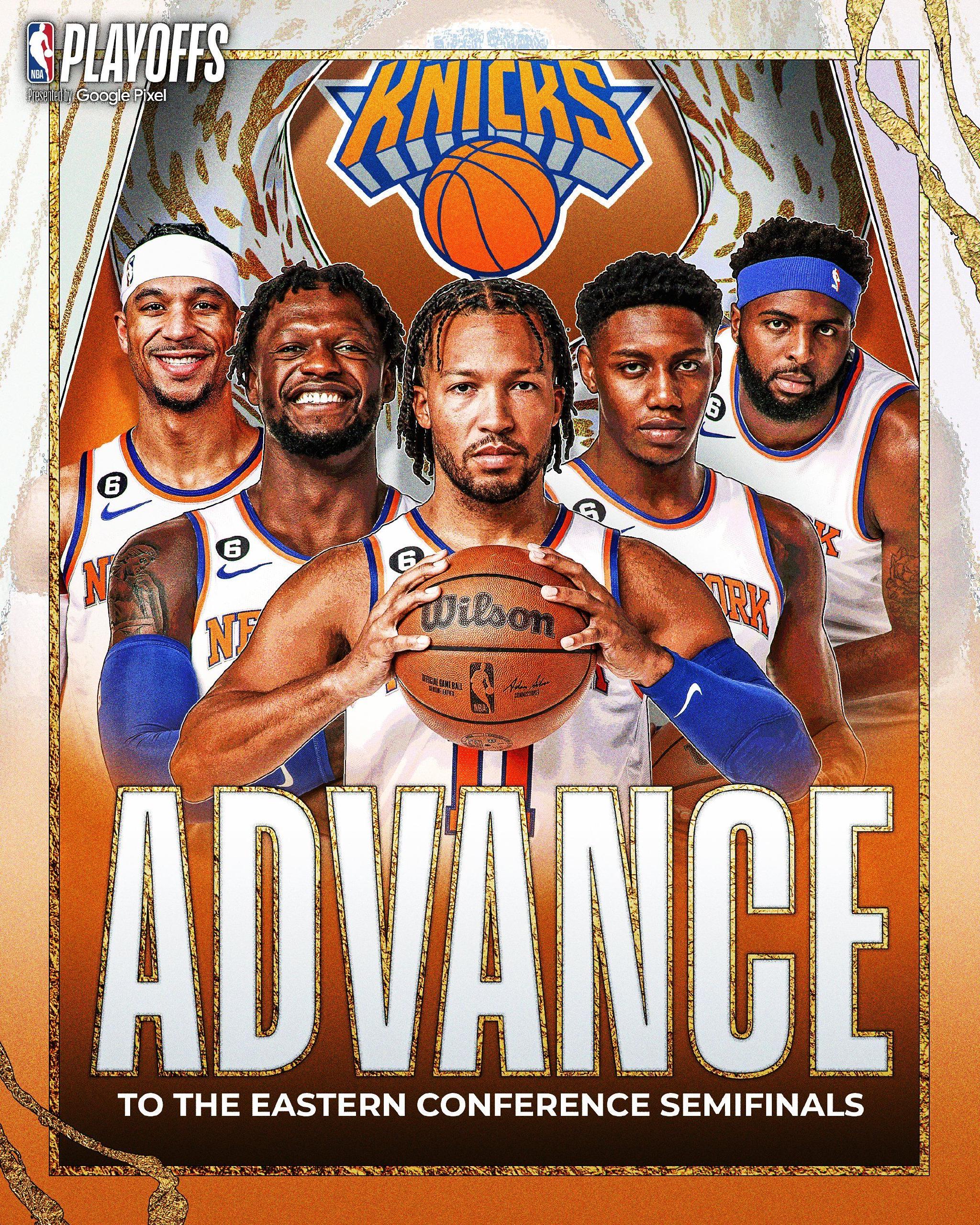 尼克斯终于进二轮了 4-1干掉骑士是真没想到 十个赛季以来……|尼克斯