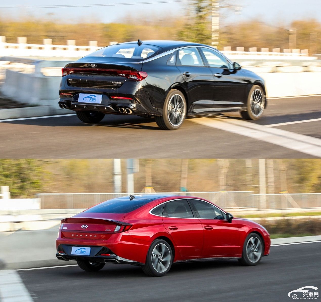 亲兄弟明较量 全新k5凯酷对比索纳塔10