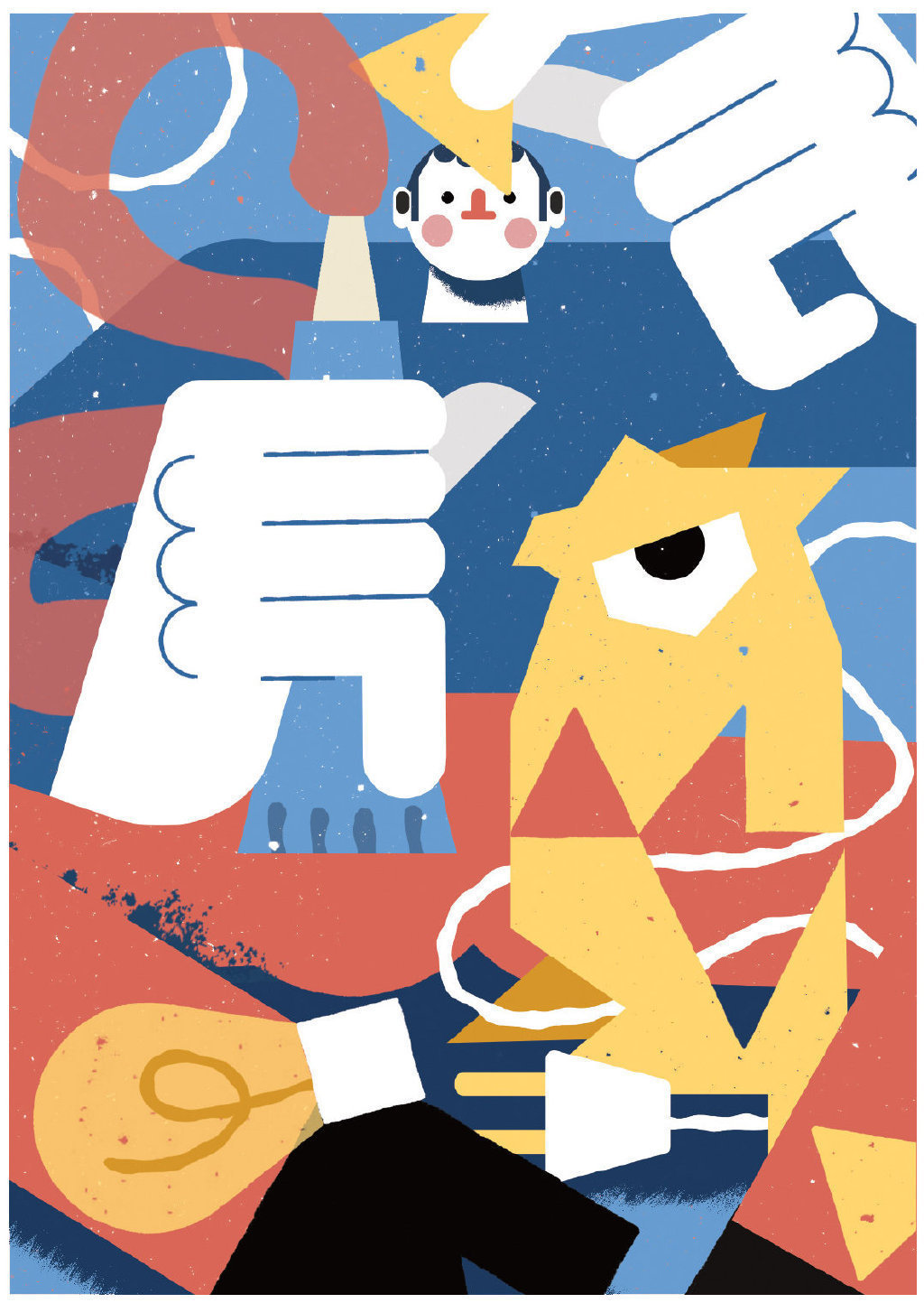 葡萄牙插画师tiagogalo笔下大胆夸张的人物造型