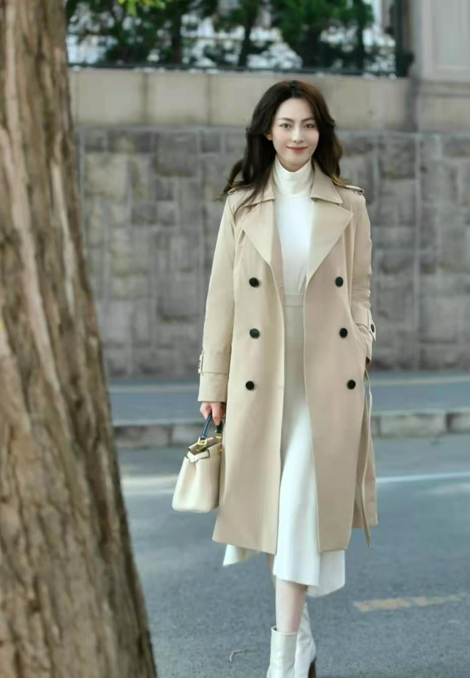 "风衣 裸靴"的穿搭技巧