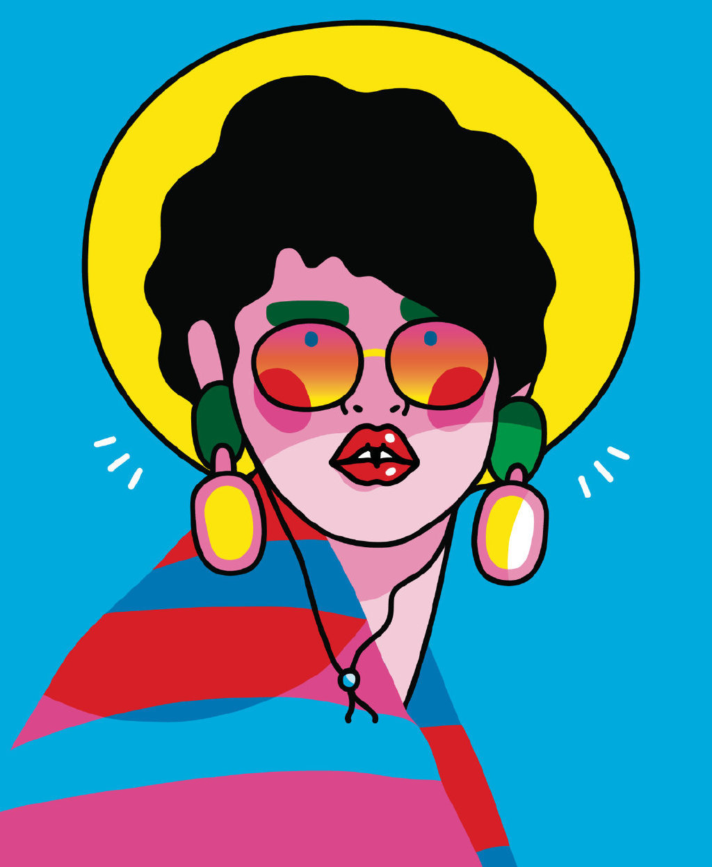 荷兰插画家 xaviera altena 波普风人物插画